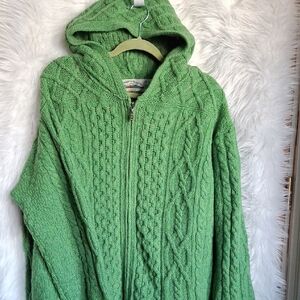 Aran Crafts Emerald Wool Sweater